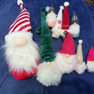 Festive Gnome Plush Set - Red, Green, White